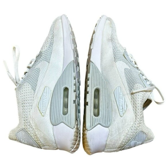 Nike Air Max 90 Flyknit Ultra 2.0 'White' Women's Size 10 - 875943-101 - Picture 5 of 7